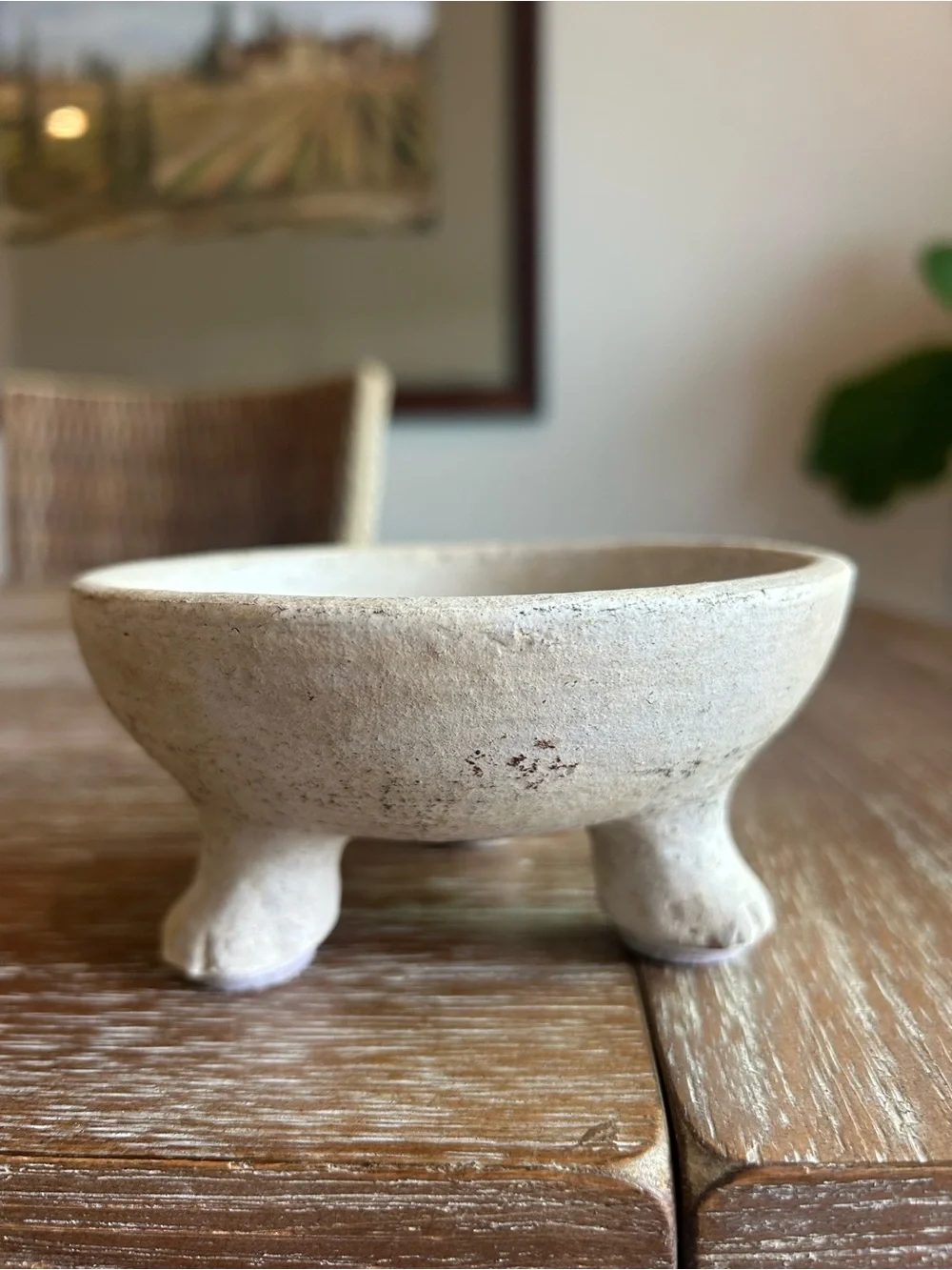 Pottery Barn Artisan Footed Dish-Like New!